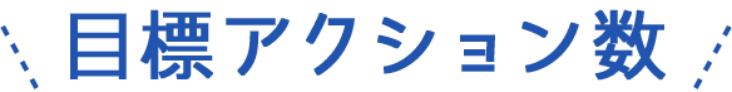 目標アクション数