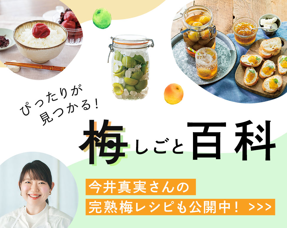 梅しごと百科 今井真実さんの完熟梅レシピも公開中！