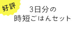 3日分の時短ごはんセット