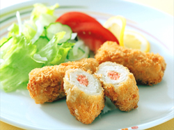 米沢郷鶏チキンカツ(明太子マヨネーズ入)