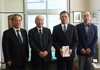 JAつくば市谷田部の贈呈式の模様